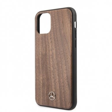 Originalus dėklas Mercedes MEHCN65VWOLB iPhone 11 Pro Max hard case rudas Wood Line Walnut (cdx22) USC056 2