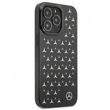 Originalus Mercedes dėklas MEHCP13LESPBK iPhone 13 Pro / 13 6,1" Juodas Silver Stars Pattern 3