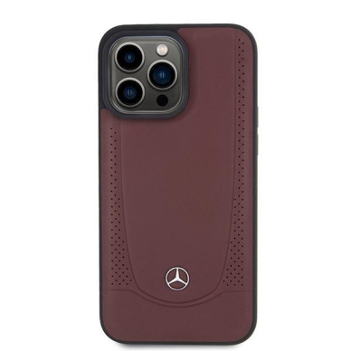 Originalus dėklas Mercedes MEHCP15LARMRE iPhone 15 Pro 6.1 red/red hardcase Leather Urban Bengale 2 Originalus dėklas Mercedes MEHCP15LARMRE iPhone 15 Pro 6.1 red/red hardcase Leather Urban Bengale 2
