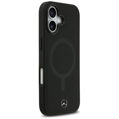 iPhone 17 dėklas Mercedes Plain Smooth Leather, MagSafe – juodas 3 iPhone 17 dėklas Mercedes Plain Smooth Leather, MagSafe – juodas 3