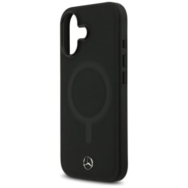 iPhone 17 dėklas Mercedes Plain Smooth Leather, MagSafe – juodas 5 iPhone 17 dėklas Mercedes Plain Smooth Leather, MagSafe – juodas 5