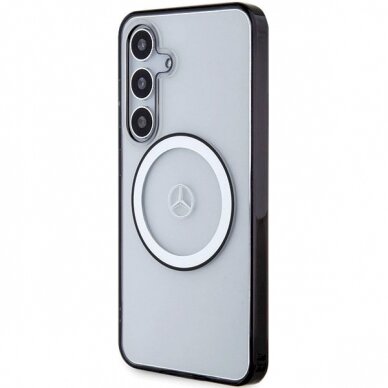 Mercedes Printed Logo MagSafe Dėklas Samsung Galaxy S24 - Permatomas 1 Mercedes Printed Logo MagSafe Dėklas Samsung Galaxy S24 - Permatomas 1