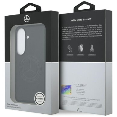 Samsung Galaxy S26 Mercedes Vintage Logo MagSafe dėklas – juodas 7