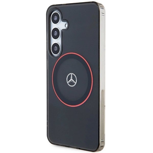 Mercedes Double Layer W Red MagSafe Dėklas Samsung Galaxy S24 - Juodas 1 Mercedes Double Layer W Red MagSafe Dėklas Samsung Galaxy S24 - Juodas 1