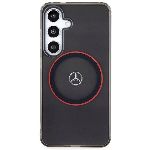 Mercedes Double Layer W Red MagSafe Dėklas Samsung Galaxy S24 - Juodas 2 Mercedes Double Layer W Red MagSafe Dėklas Samsung Galaxy S24 - Juodas 2