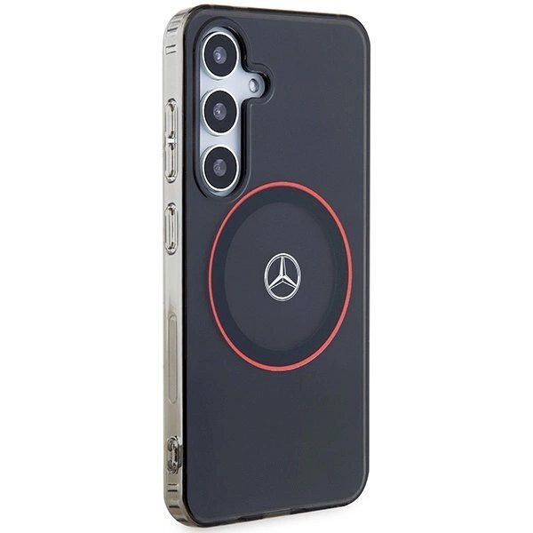 Mercedes Double Layer W Red MagSafe Dėklas Samsung Galaxy S24 - Juodas 3 Mercedes Double Layer W Red MagSafe Dėklas Samsung Galaxy S24 - Juodas 3
