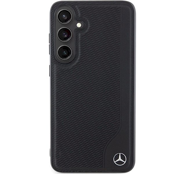 Mercedes Leather Debossed Line MagSafe Dėklas Samsung Galaxy S24 - Juodas 2 Mercedes Leather Debossed Line MagSafe Dėklas Samsung Galaxy S24 - Juodas 2
