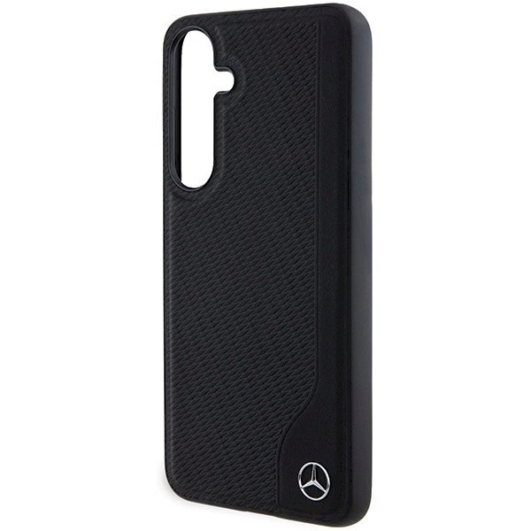 Mercedes Leather Debossed Line MagSafe Dėklas Samsung Galaxy S24 - Juodas 5 Mercedes Leather Debossed Line MagSafe Dėklas Samsung Galaxy S24 - Juodas 5