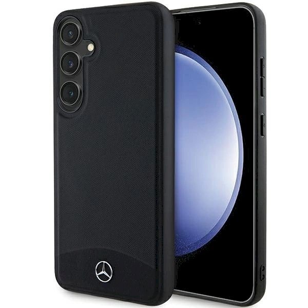 Mercedes Leather Textured  Plain MagSafe Dėklas Samsung Galaxy S24 - Juodas Mercedes Leather Textured  Plain MagSafe Dėklas Samsung Galaxy S24 - Juodas