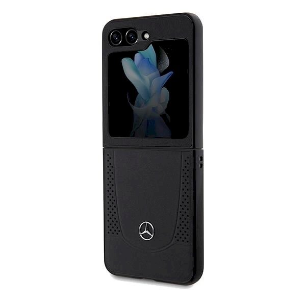 Mercedes Leather Urban dėklas skirtas Samsung Galaxy Z Flip 5 - Juodas 5 Mercedes Leather Urban dėklas skirtas Samsung Galaxy Z Flip 5 - Juodas 5