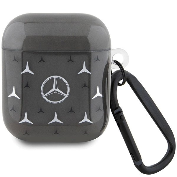 Mercedes MEA28DPMGS AirPods 1/2 cover Juodas/Juodas Large Star Pattern Mercedes MEA28DPMGS AirPods 1/2 cover Juodas/Juodas Large Star Pattern