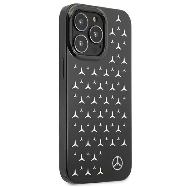 Originalus Mercedes dėklas MEHCP13LESPBK iPhone 13 Pro / 13 6,1" Juodas Silver Stars Pattern 3