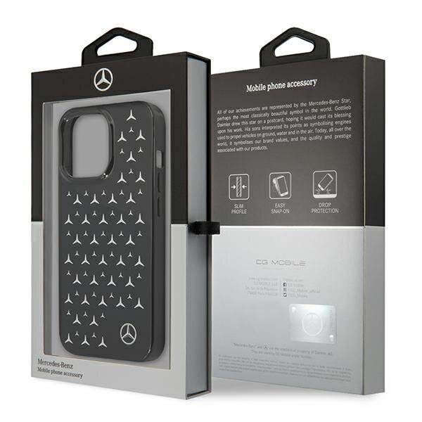 Originalus Mercedes dėklas MEHCP13LESPBK iPhone 13 Pro / 13 6,1" Juodas Silver Stars Pattern 7 Originalus Mercedes dėklas MEHCP13LESPBK iPhone 13 Pro / 13 6,1" Juodas Silver Stars Pattern 7