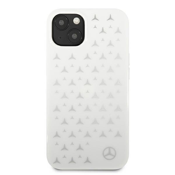Dėklas Mercedes Silver Stars Pattern iPhone 13 6,1" baltas MEHCP13MESPWH 2 Dėklas Mercedes Silver Stars Pattern iPhone 13 6,1" baltas MEHCP13MESPWH 2