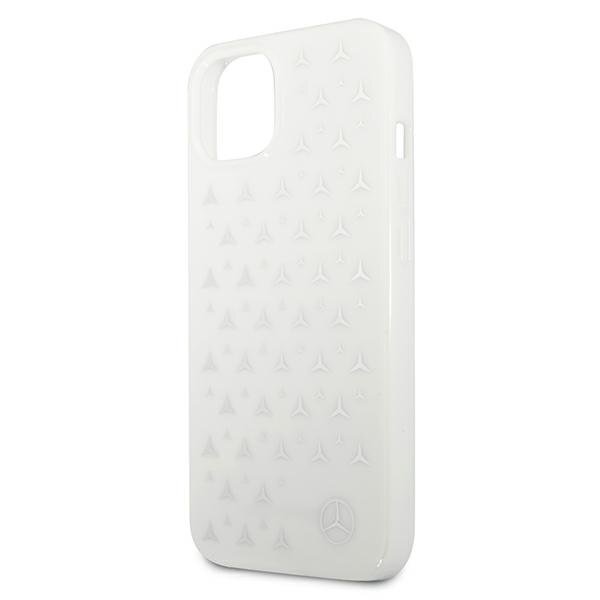 Dėklas Mercedes Silver Stars Pattern iPhone 13 6,1" baltas MEHCP13MESPWH 5