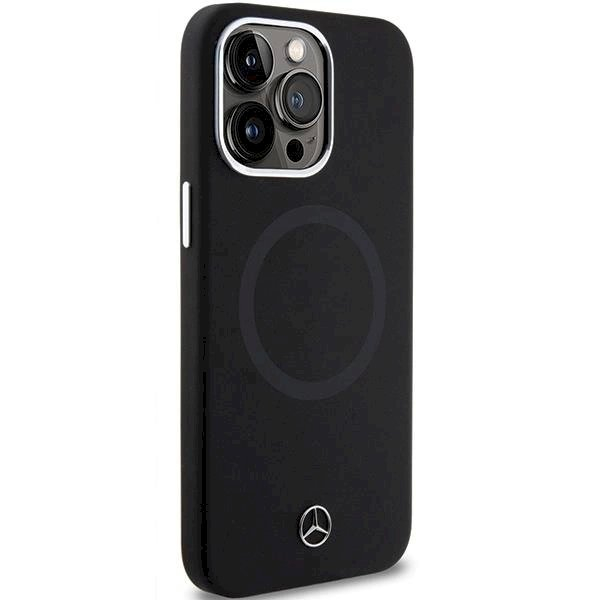 Mercedes Silicone Bicolor MagSafe dėklas skirtas iPhone 15 Pro - Juodas 3 Mercedes Silicone Bicolor MagSafe dėklas skirtas iPhone 15 Pro - Juodas 3