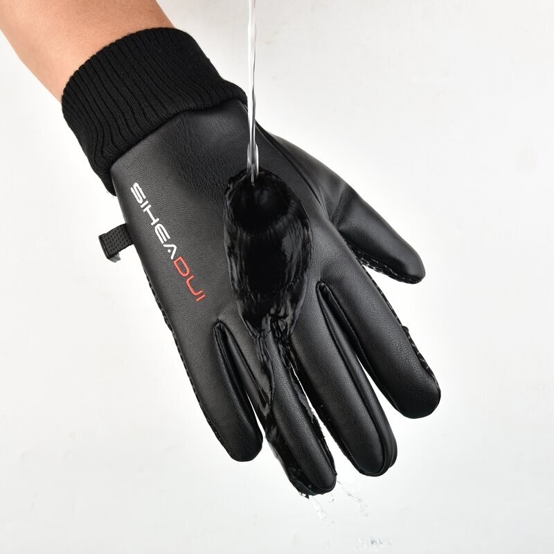 Men's insulated, anti-slip telephone Pirštinės - Juodas 2 Men's insulated, anti-slip telephone Pirštinės - Juodas 2