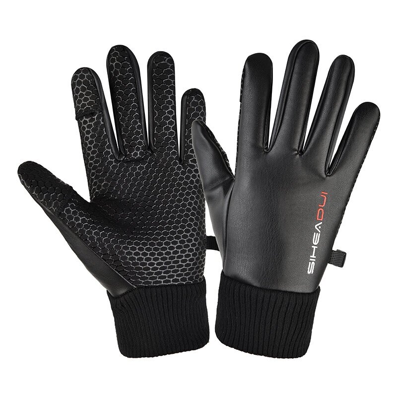 Men's insulated, anti-slip telephone Pirštinės - Juodas Men's insulated, anti-slip telephone Pirštinės - Juodas