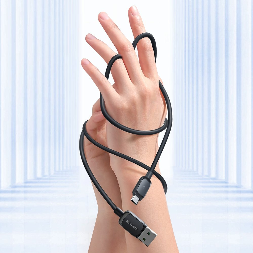 Micro USB cable - USB 2.4A 2m Joyroom S-AM018A14 - Juodas 8 Micro USB cable - USB 2.4A 2m Joyroom S-AM018A14 - Juodas 8