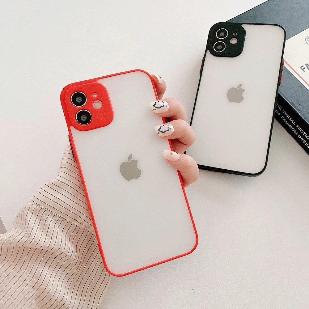 Akcija! Dėklas Milky Case iPhone 12 Pro Raudonas 3 Akcija! Dėklas Milky Case iPhone 12 Pro Raudonas 3