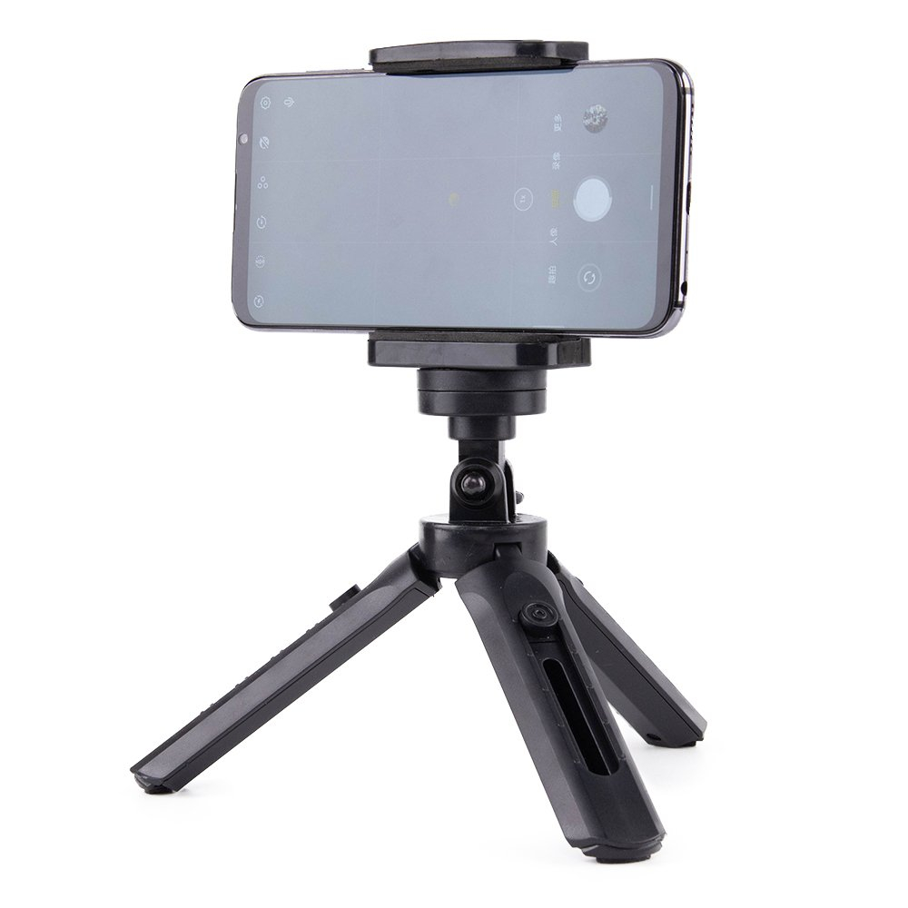 Trikojis Mini Telefono Laikiklis - Asmenukių Lazda - Kameros GoPro laikiklis juodas Trikojis Mini Telefono Laikiklis - Asmenukių Lazda - Kameros GoPro laikiklis juodas