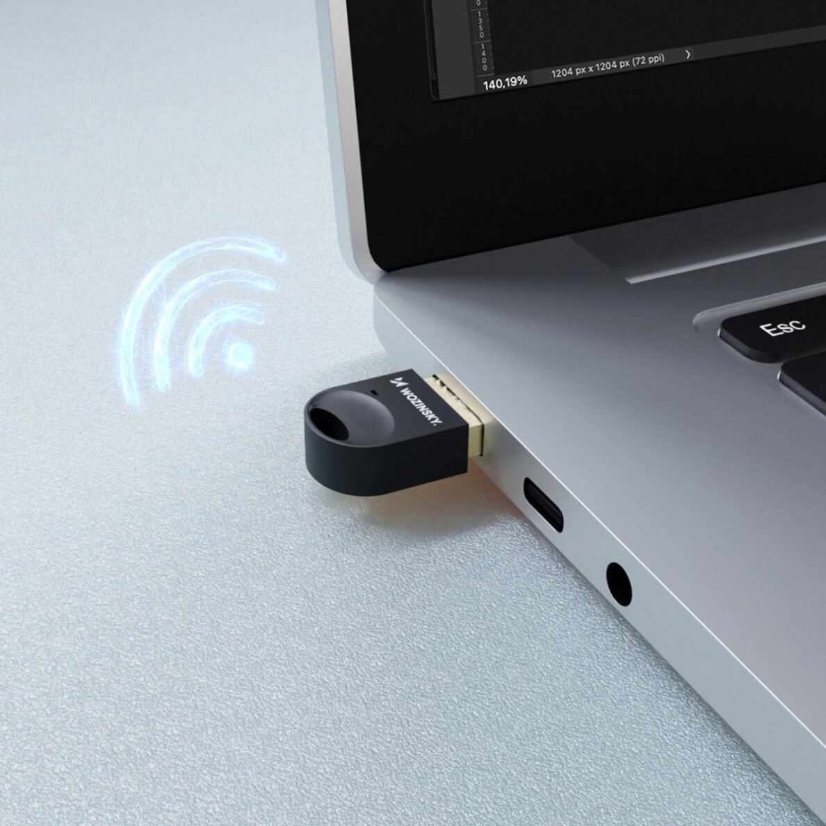 Bluetooth adapteris Wozinsky WUSB54YS 5.4 USB-A siųstuvas / imtuvas kompiuteriui – juodas 3