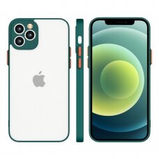 Dėklas Milky Case iPhone 12 Pro Max Tamsiai žalias