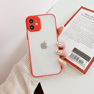 Dėklas Milky Case Xiaomi Redmi Note 10 / Redmi Note 10S Raudonas 2