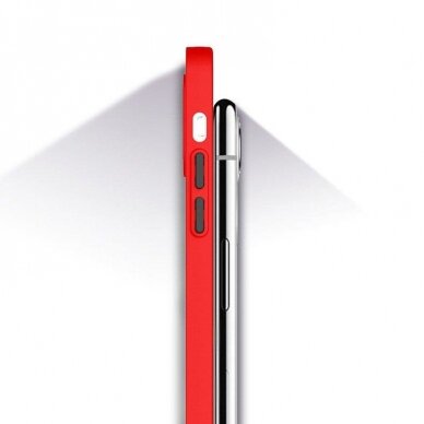 Dėklas Milky Case Xiaomi Redmi Note 10 / Redmi Note 10S Raudonas 6