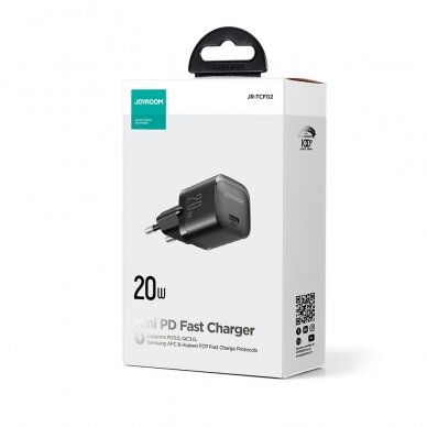 Mini charger USB C 20W PD Joyroom JR-TCF02 | Juodas 2