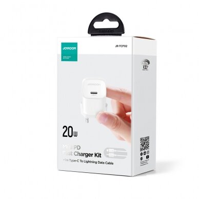 Mini charger USB C 20W PD Joyroom JR-TCF02 | Baltas 2