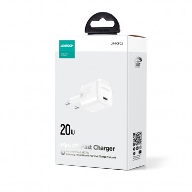 Mini charger USB C 20W PD Joyroom JR-TCF02 | Baltas 9