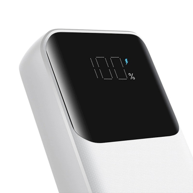 Mini power bankbuilt-in Kabeliss Joyroom JR-PBC06 30W 10000mAh - baltas 1 Mini power bankbuilt-in Kabeliss Joyroom JR-PBC06 30W 10000mAh - baltas 1