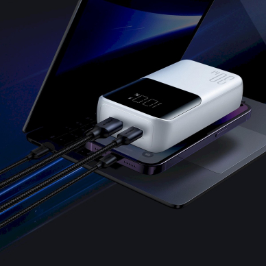 Mini power bankbuilt-in Kabeliss Joyroom JR-PBC06 30W 10000mAh - baltas 13 Mini power bankbuilt-in Kabeliss Joyroom JR-PBC06 30W 10000mAh - baltas 13