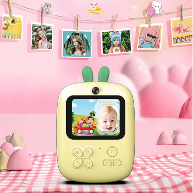 Mini Thermal Printer Spausdintuvas vaikams su kamera – žalias 4