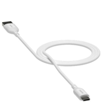 Mophie Charge Essentials USB-A / USB-C kabelis 1 m – baltas