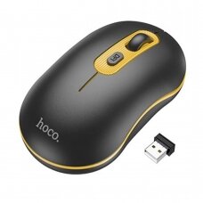 [Užsakomoji prekė] Mouse Wireless  1000-1600 DPI - Hoco (GM21) - Juodos spalvos / Yellow