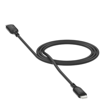 Mophie Essentials Lightning / USB-C kabelis 1 m – juodas 1
