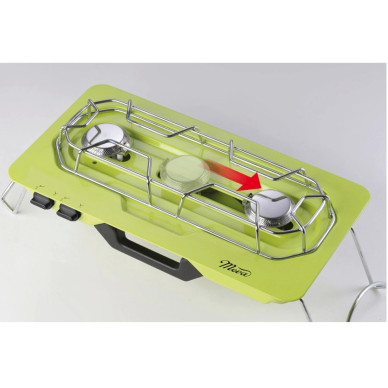 MOVE Kempingo viryklė su 2 degikliais, skirta dujų balionėliams + reguliuojamas degiklis 4.6kW 3 MOVE Kempingo viryklė su 2 degikliais, skirta dujų balionėliams + reguliuojamas degiklis 4.6kW 3