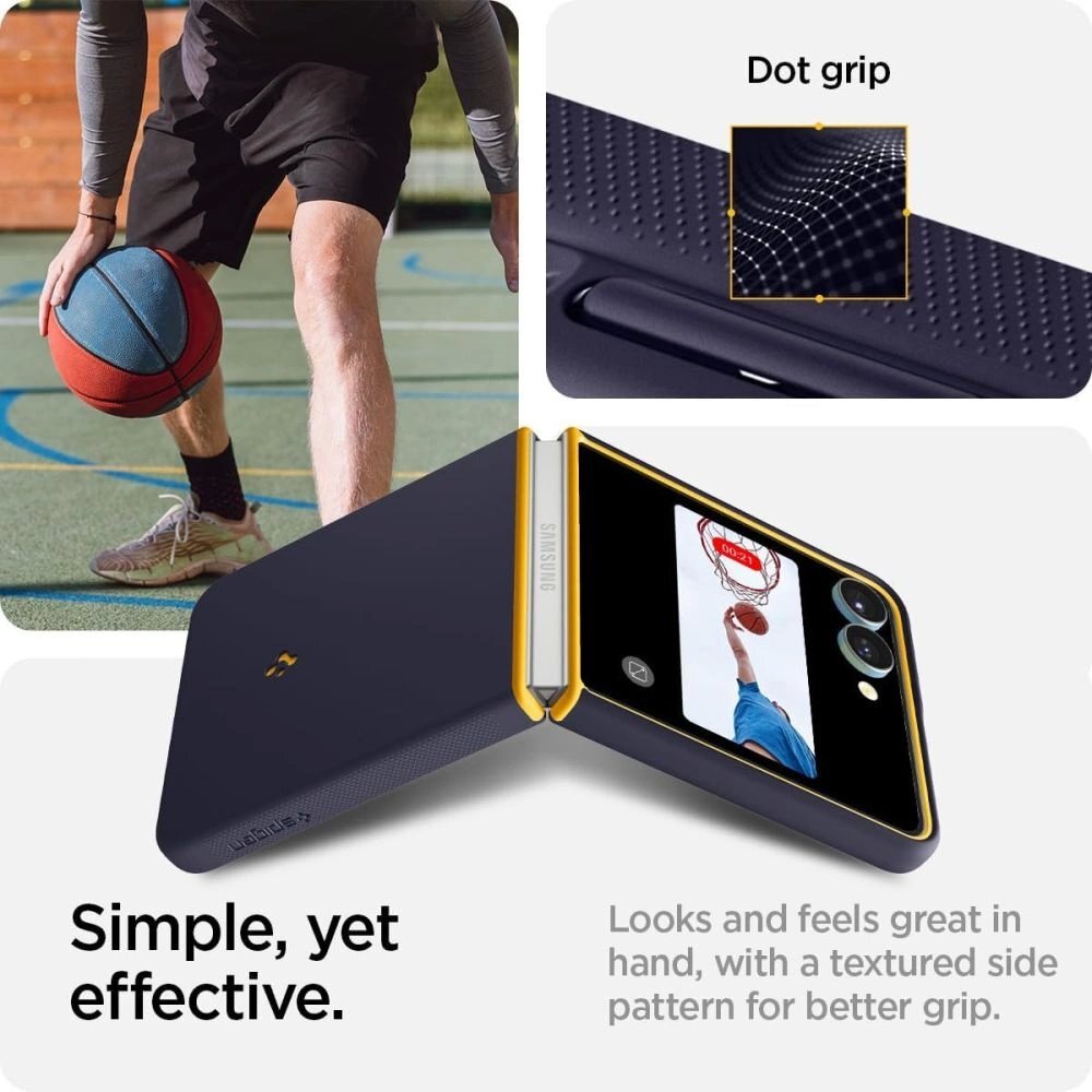 Samsung Galaxy Z Flip 7 Nano Pop Mag MagSafe dėklas – tamsiai mėlynas ir geltonas 3 Samsung Galaxy Z Flip 7 Nano Pop Mag MagSafe dėklas – tamsiai mėlynas ir geltonas 3