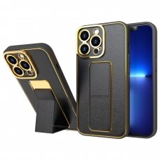 Dėklas New Kickstand Case iPhone 13 Pro Juodas NDRX65