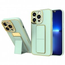 Dėklas New Kickstand Case iPhone 13 Pro Žalias NDRX65