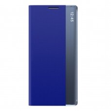New Sleep Case Atverčiamas Dėklas, Turintis Atramos Funkciją Samsung Galaxy A71 Mėlynas
