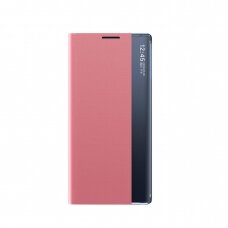 Atverčiamas dėklas New Sleep Case Samsung Galaxy S22 Plus Rožinis