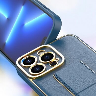 Dėklas New Kickstand Case iPhone 13 Mėlynas 11