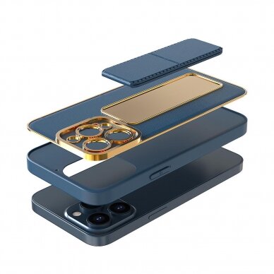 Dėklas New Kickstand Case iPhone 13 Mėlynas 13