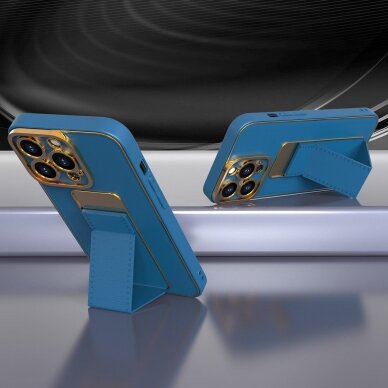 Dėklas New Kickstand Case iPhone 13 Mėlynas 3