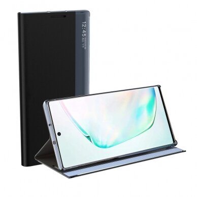 Atverčiamas dėklas New Sleep Case Bookcase Samsung Galaxy A02s Juodas 5