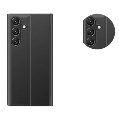 New Sleep dėklas su atverčiamu dangteliu ir pastatymo funkcija Samsung Galaxy A26 - juodas 2