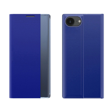 iPhone 16e – New Sleep Case Flip Cover su stovu - Mėlynas